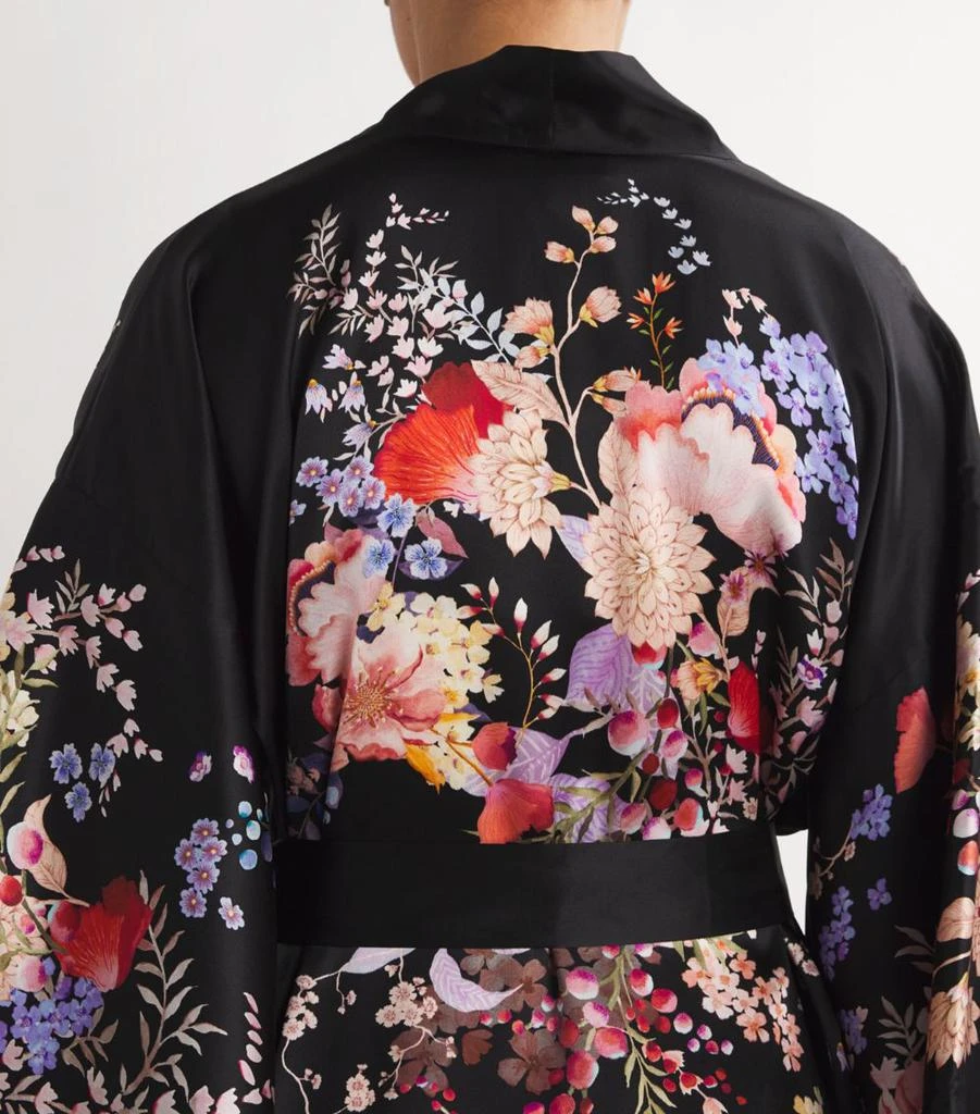 MENG Silk-Satin Floral Kimono 4