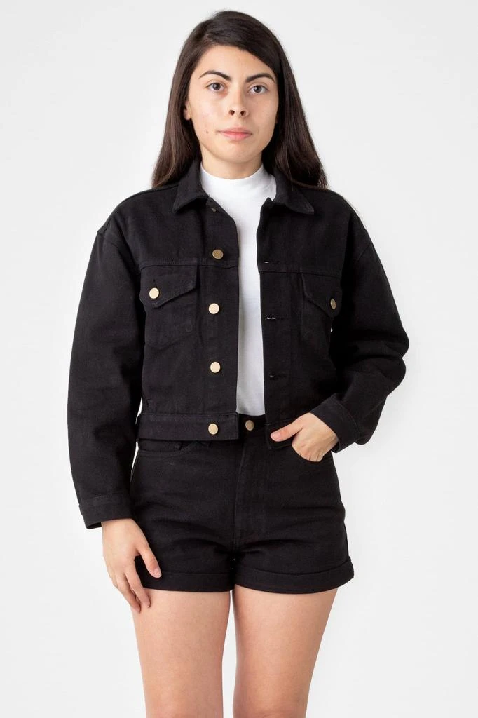 Los Angeles Apparel RDNW03 - Denim Cropped Jacket 8