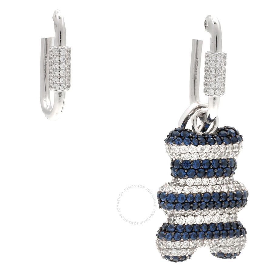 apm Monaco Asymmetric Saint-Tropez Yummy Bear Hoop Earrings
