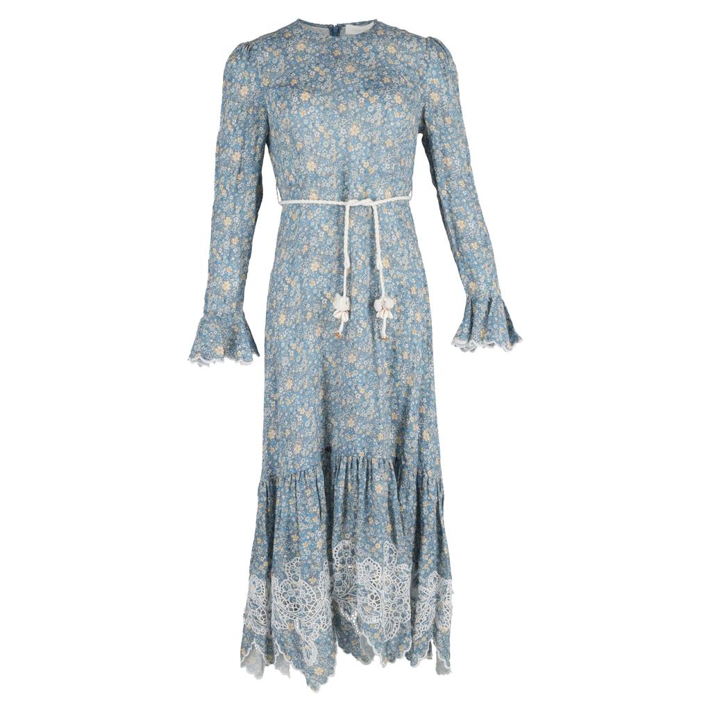 Zimmermann Rhiannon floral cotton bustier dress - Tops