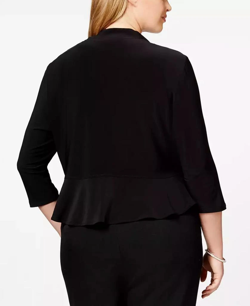 R & M Richards Plus Size Ruffled Bolero 2
