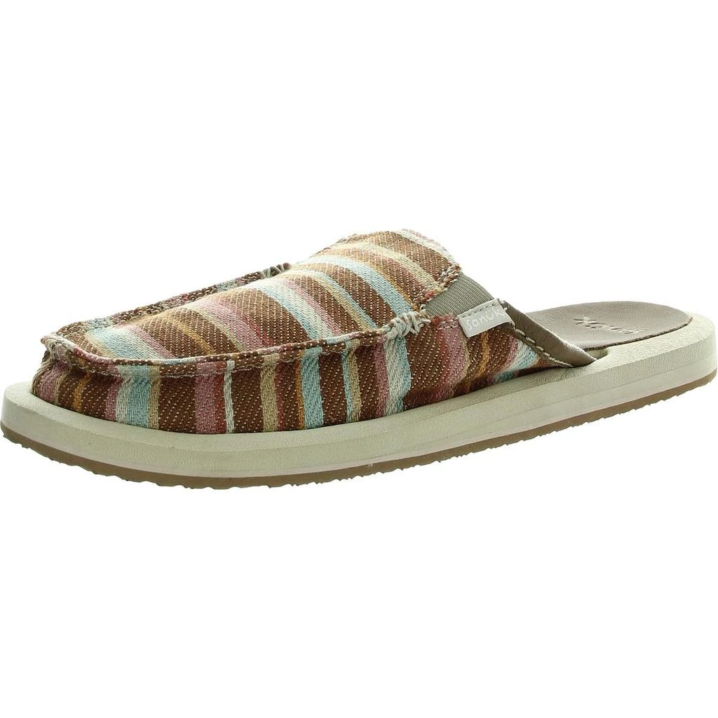 Sanuk Womens Striped Mules 1