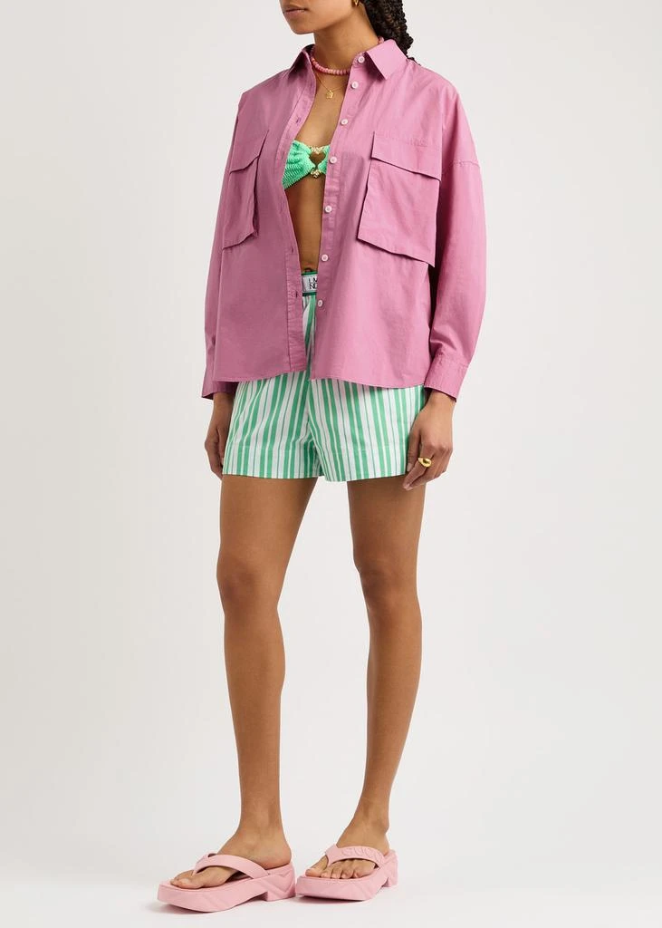 LMND LEMONADE Chiara Utility cotton-poplin shirt  4