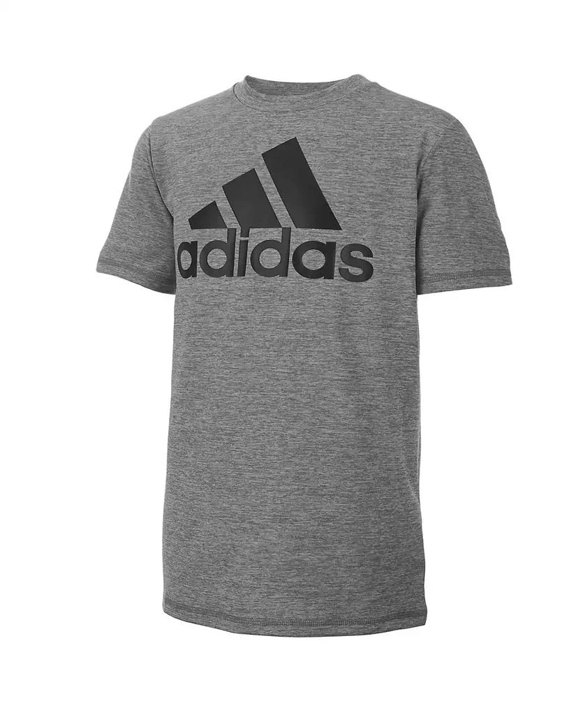Adidas Big Boys Plus Size Short Sleeve AEROREADY Melange Performance T-shirt 1