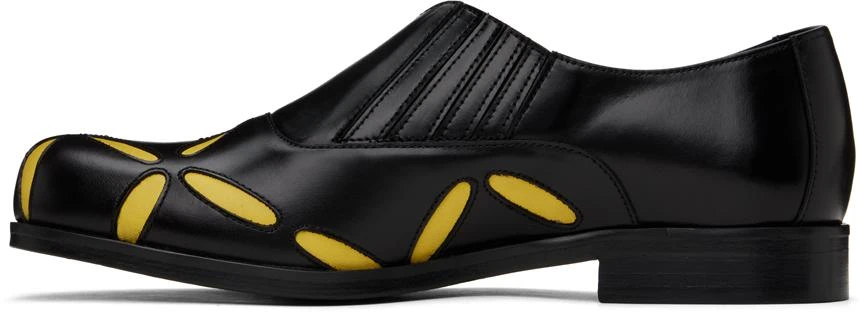 Stefan Cooke Black & Yellow Slashed Loafers 3