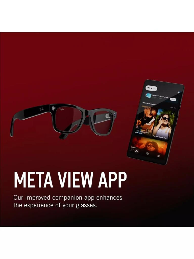 Ray-Ban RW4008 53MM Ray-Ban Meta Wayfarer Large Smart Glasses 10