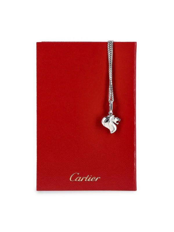 Cartier Cartier Lion Head Pendant Necklace In 18K White Gold 2