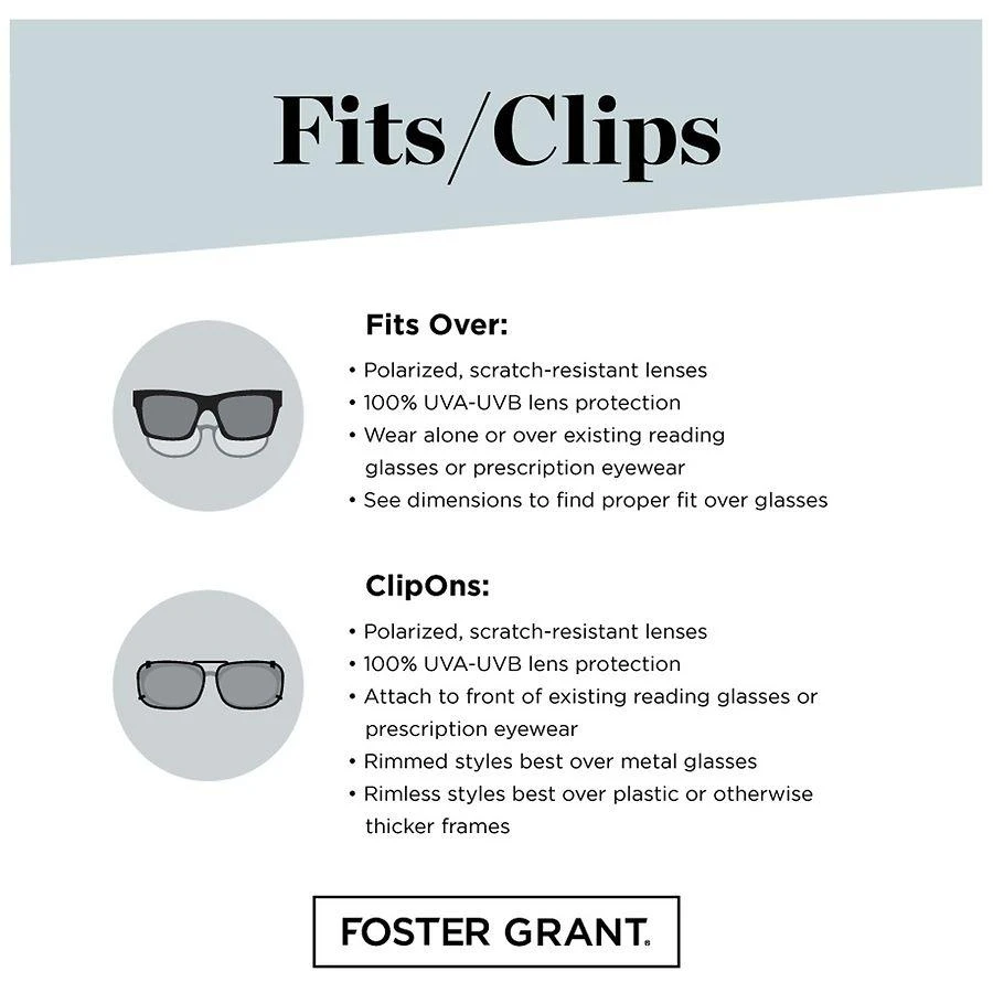 Foster Grant Solar Shield Sunglasses FO-057 4
