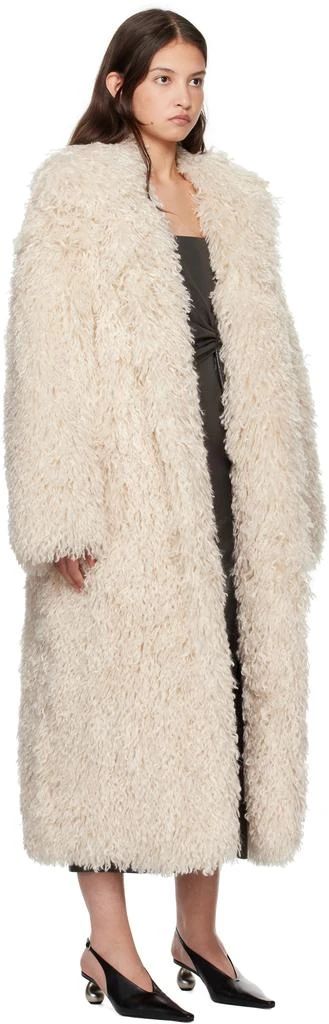 Nanushka Off-White Kilah Faux-Fur Coat 2