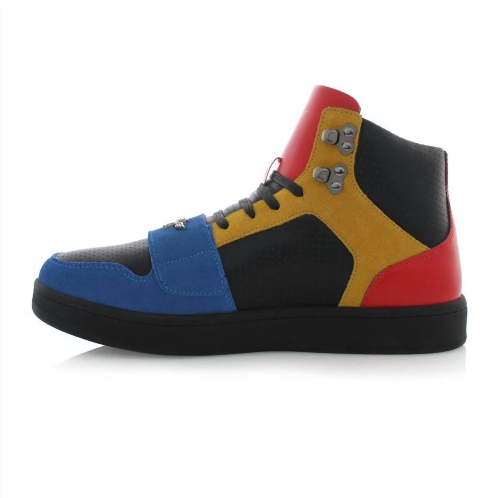 Creative Recreation Men's Cesario Lux Sneakers In Black/red/gold 3