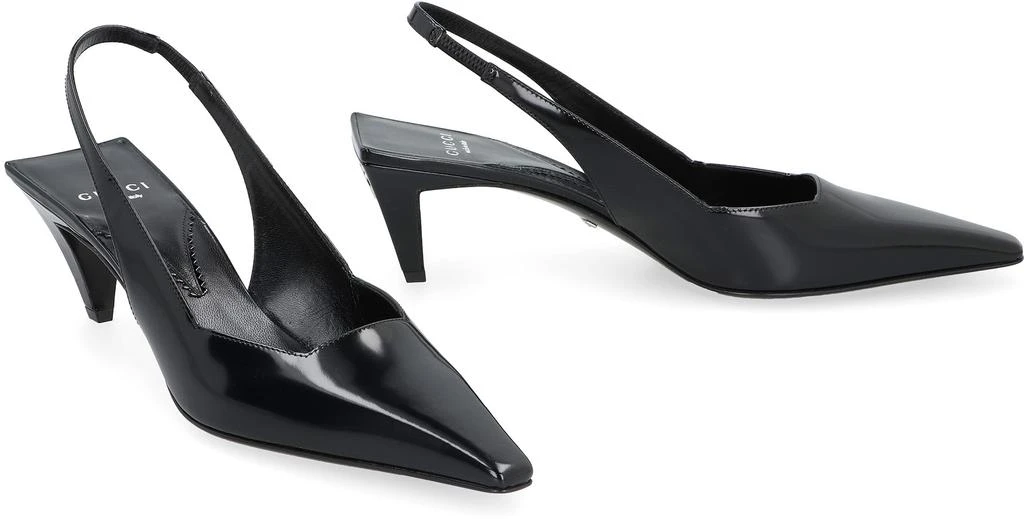Gucci LEATHER SLINGBACK PUMPS 3