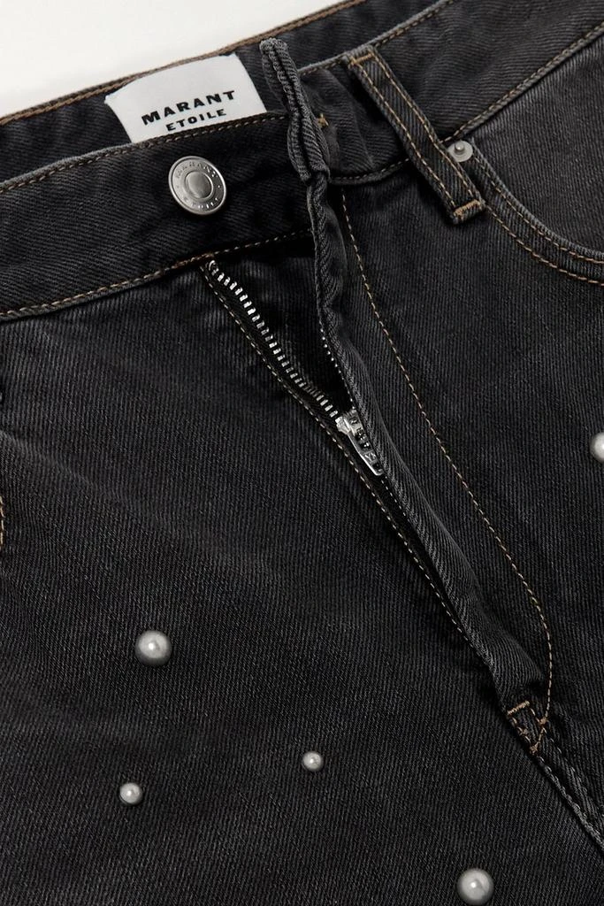 MARANT ÉTOILE Corsy embellished faded boyfriend jeans 4