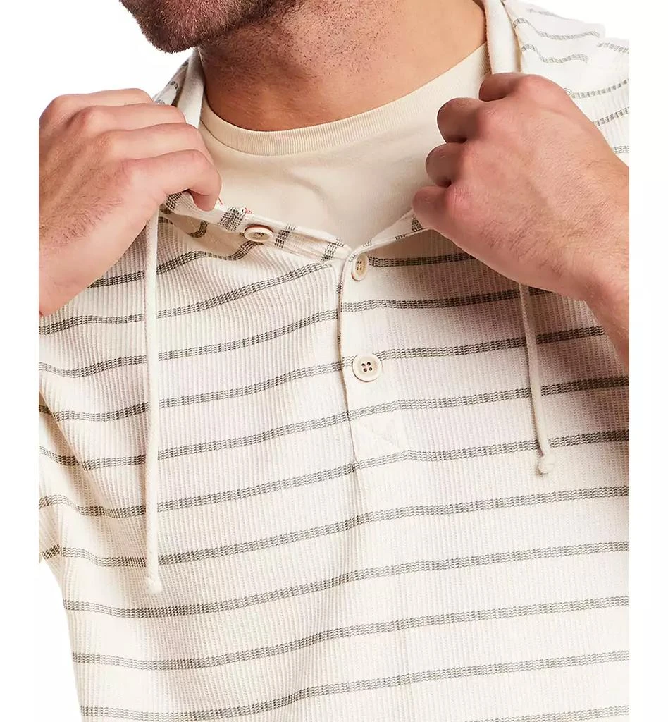 Weatherproof Vintage Men's Stripe Button Hoodie 3