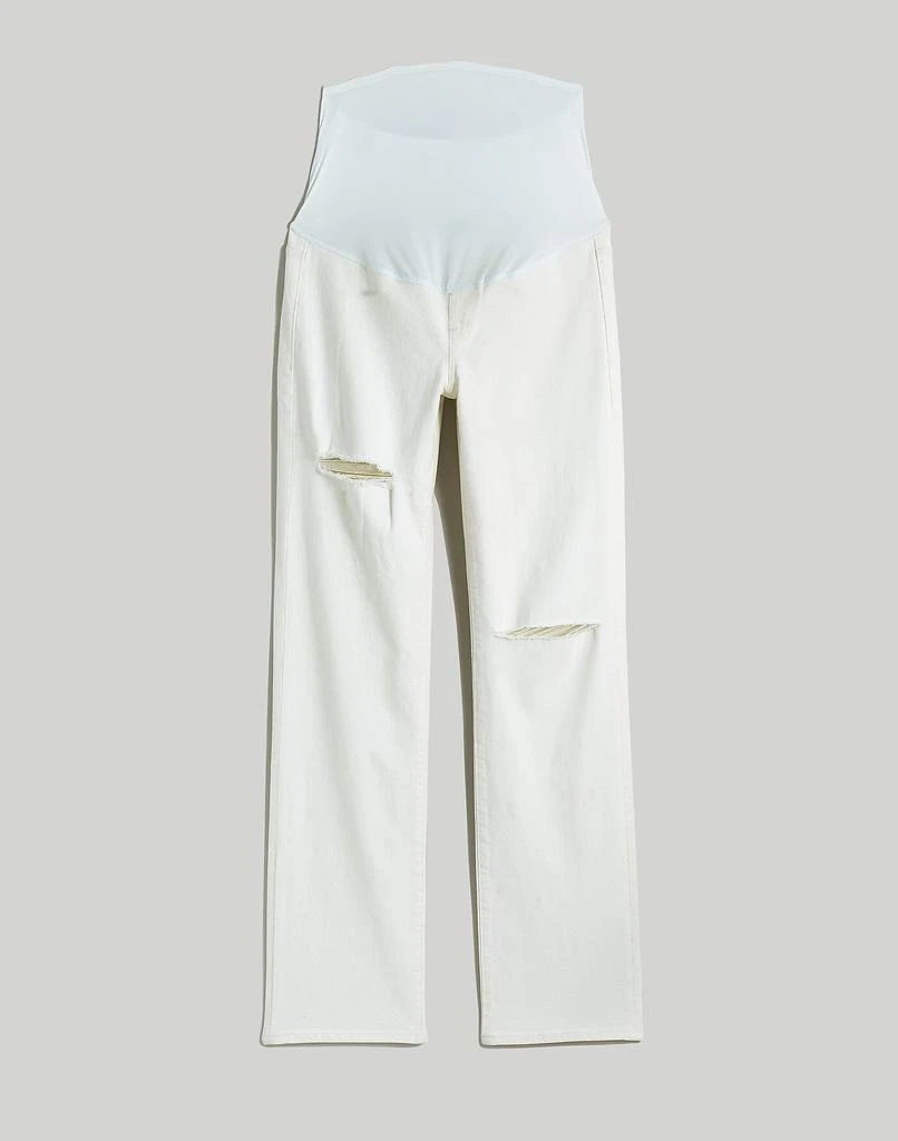 Madewell The Petite Maternity Over-the-Belly '90s Straight Jean in Tile White 6