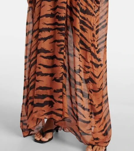 Adriana Degreas x Sabine Getty printed silk kaftan 6