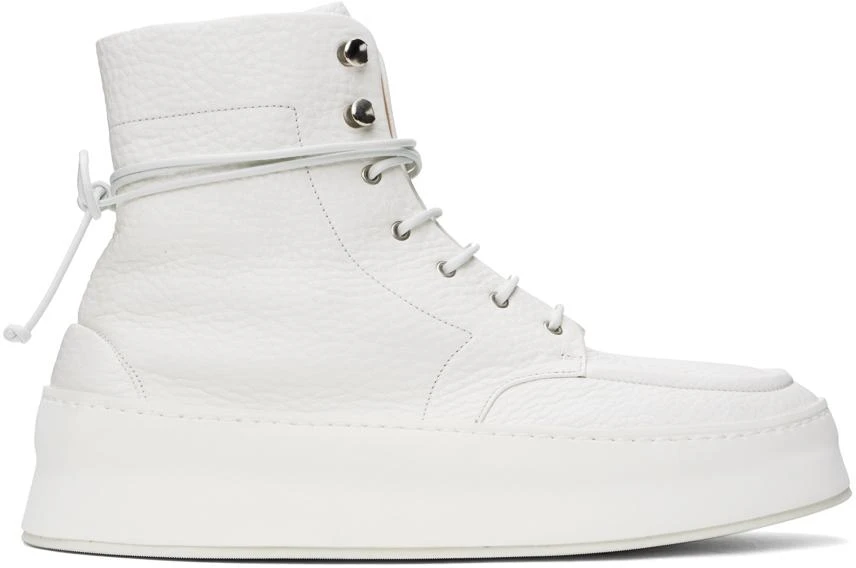Marsèll White Cassapana Boots 1
