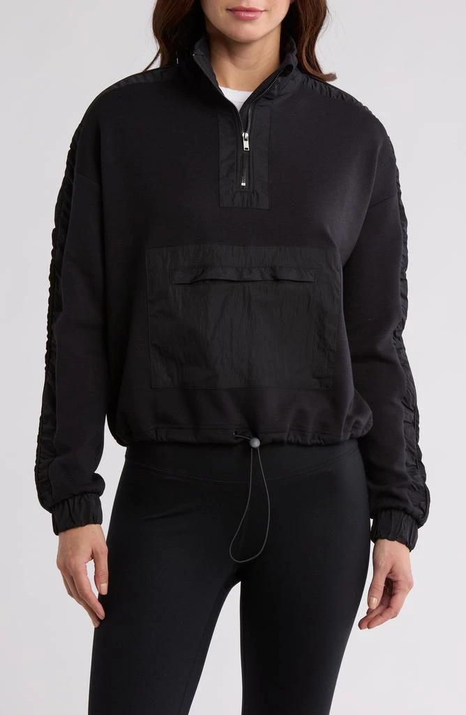 YOGALICIOUS Divergent Scuba Knit Half Zip Jacket 1