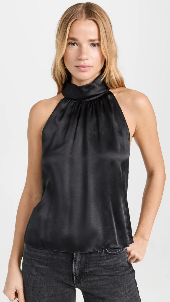 FRAME Foldover Mock Neck Top 1