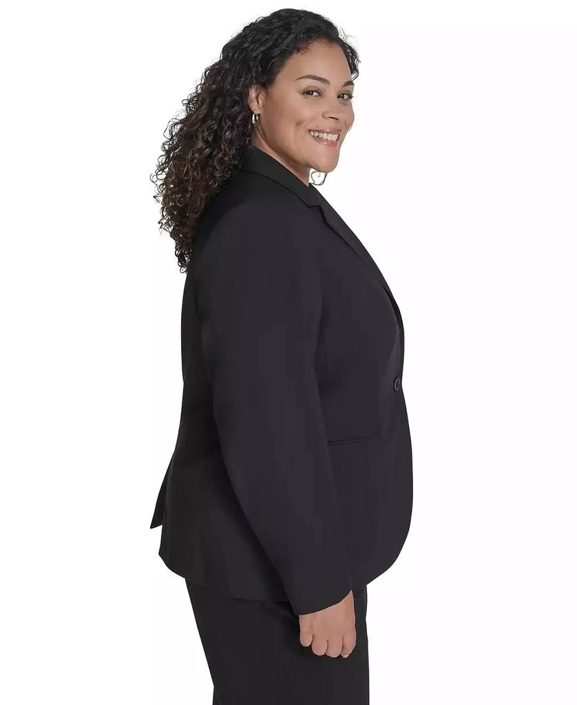 Calvin Klein Plus Size One-Button Blazer 3