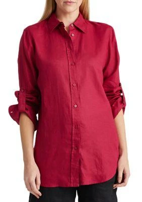 Ralph Lauren Ralph Lauren Roll Tab Sleeve Linen Shirt 1