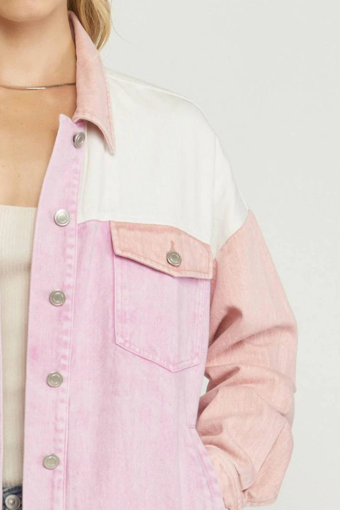 Entro Entro - Colorblock Denim Jacket 5