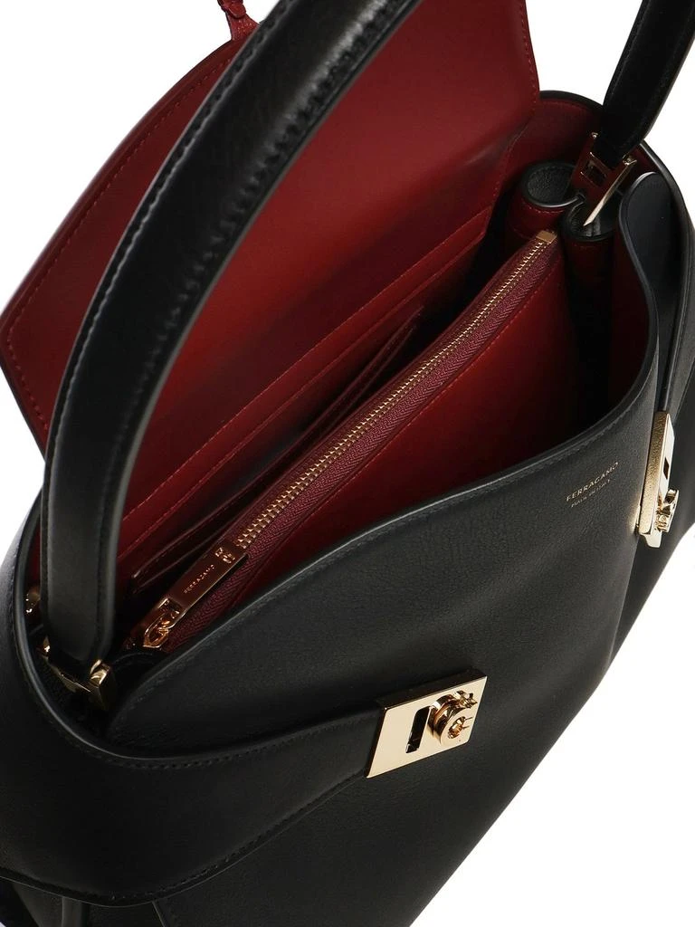 Salvatore Ferragamo Ferragamo Hug Zipped Small Shoulder Bag 4