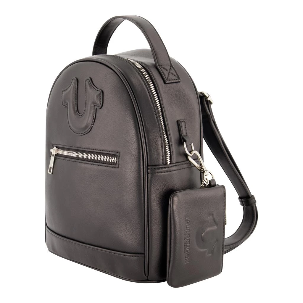 True Religion Horseshoe Motif Backpack and Coin bag 7