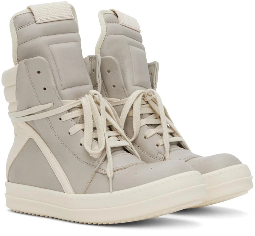 Rick Owens Off-White Geobasket Sneakers 4