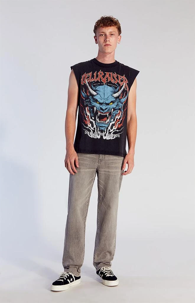 PacSun Cade Straight Jeans Stretch Gray 2
