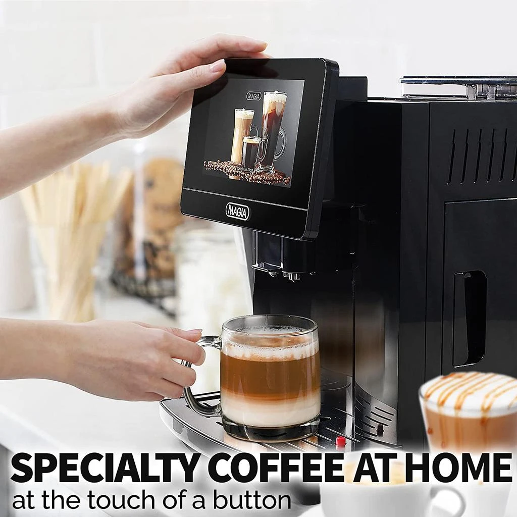 Zulay Kitchen Super Automatic Coffee Espresso Machine, Espresso Coffee Maker With Easy To Use 7” Touch Screen, 20 Coffee Recipes, 10 User Profiles 2