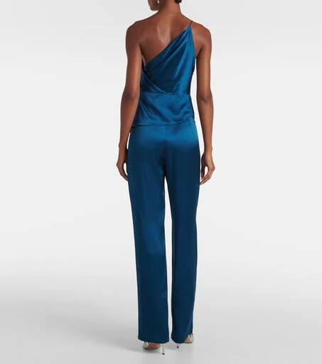The Sei Gathered silk satin top 3