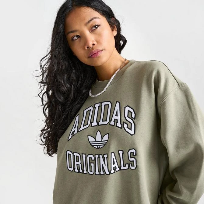 Adidas Women's adidas Originals Collegiate Crewneck Sweatshirt 5