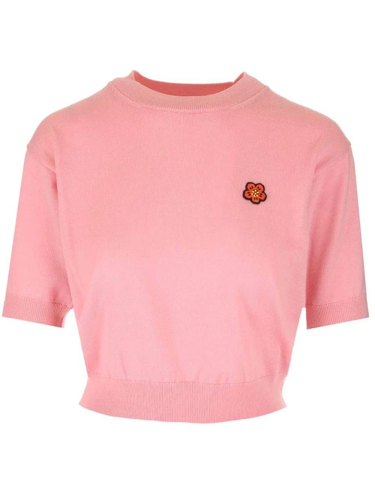 Kenzo Kenzo Boke Flower Crest Short-Sleeved Jumper 1