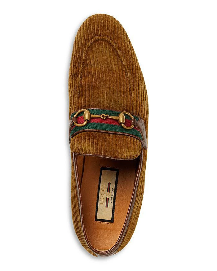 Gucci Men's Corduroy Horsebit Loafers 3