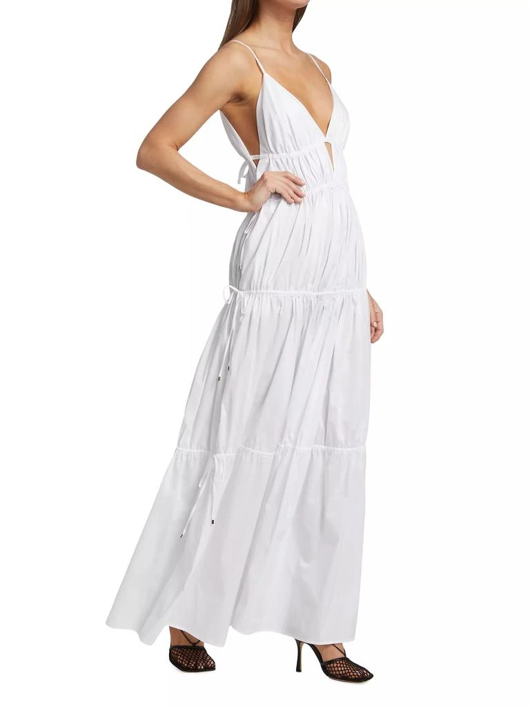 Jonathan Simkhai April Tiered Gathered Maxi Dress 2
