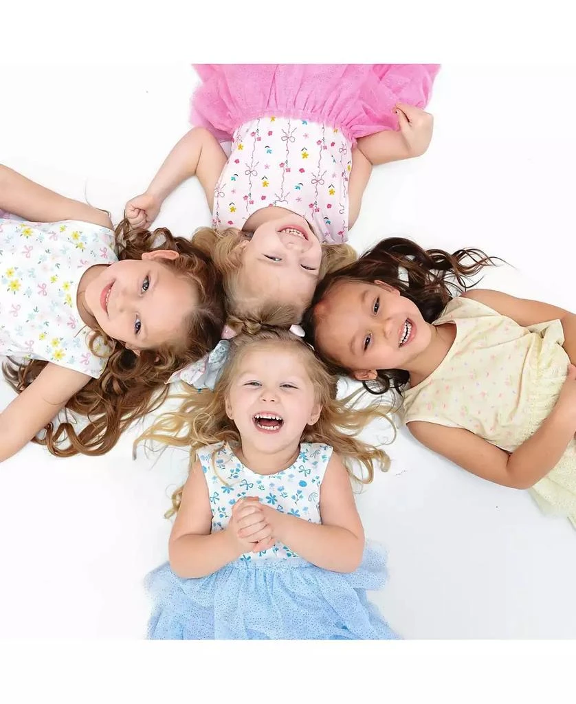 Sweet Wink Little Girls Lemon Floral Tank Tutu Dress 5