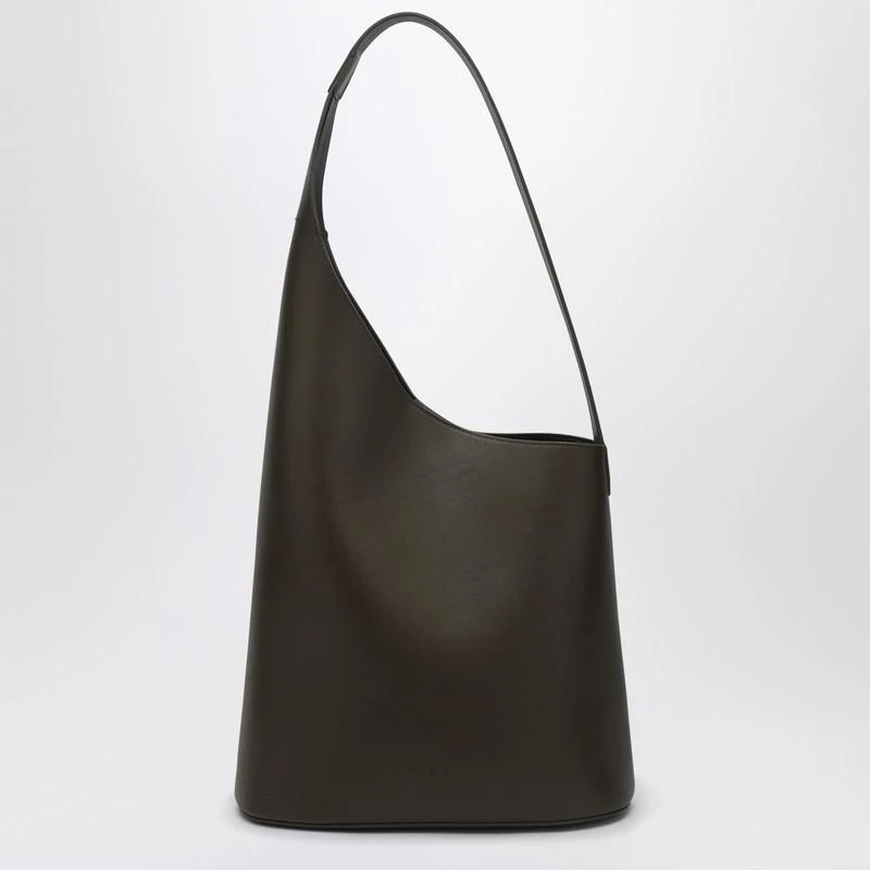 AESTHER EKME Kaki leather Lune Tote bag 1