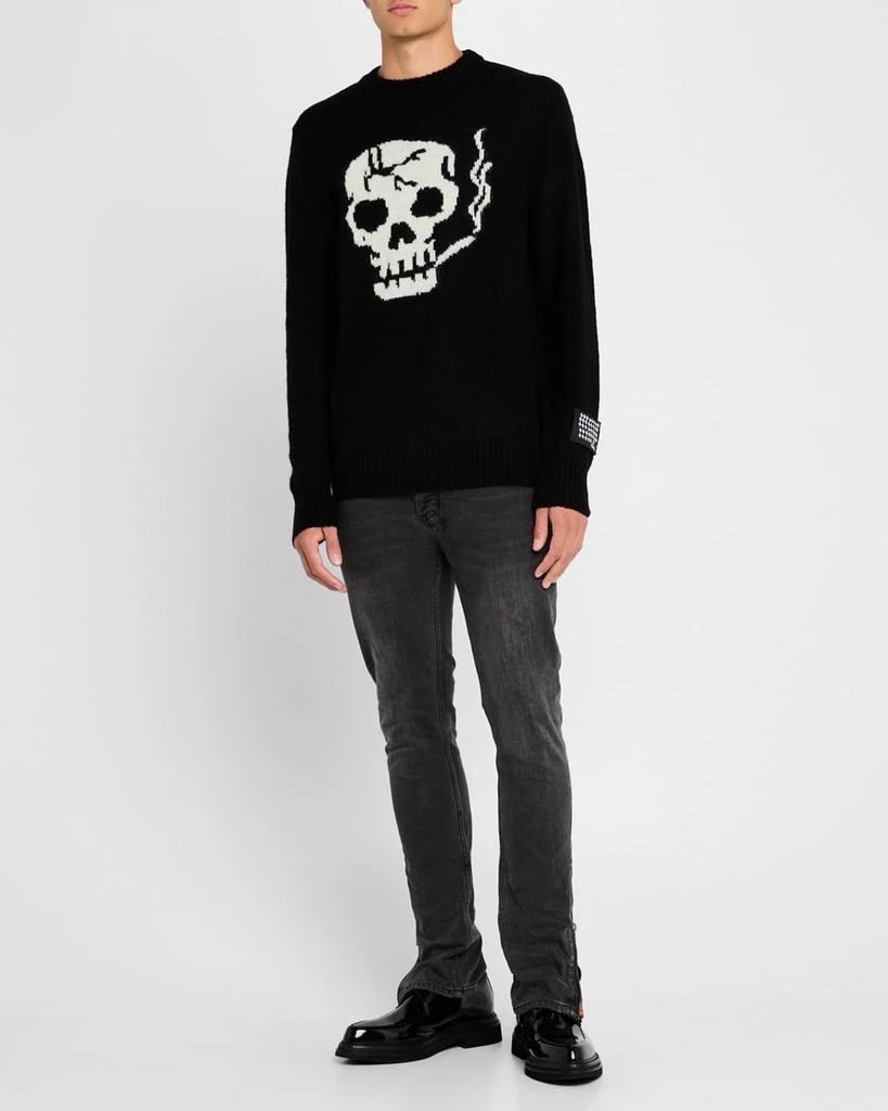 Ksubi Men's Smoking Skull Wool Sweater 2
