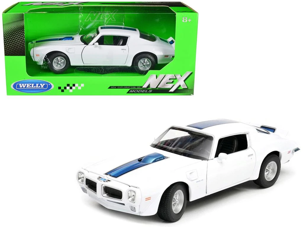 Welly 1972 Pontiac Firebird Trans Am White 1/24 Diecast Model Car by 1