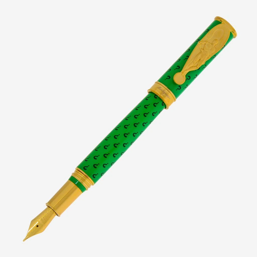 Montegrappa Montegrappa DC Comics Heroes and Villains Riddler Fountain Pen (M) ISDCR3YG 1