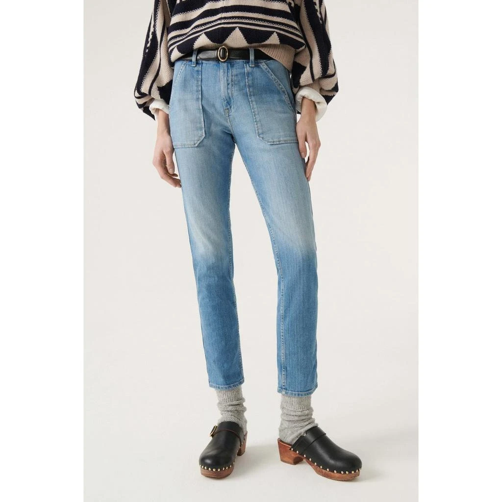 预计3周后发货 ba&sh Jeans Sally - Lightusedblue - Femme 2