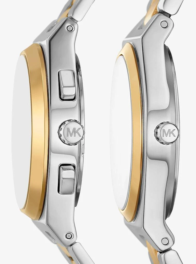 Michael Kors Lennox His and Hers Pavé Two-Tone Watch Set  display picture 3