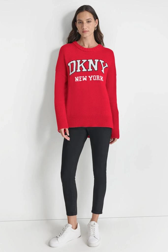 DKNY VARSITY LOGO SWEATER 3