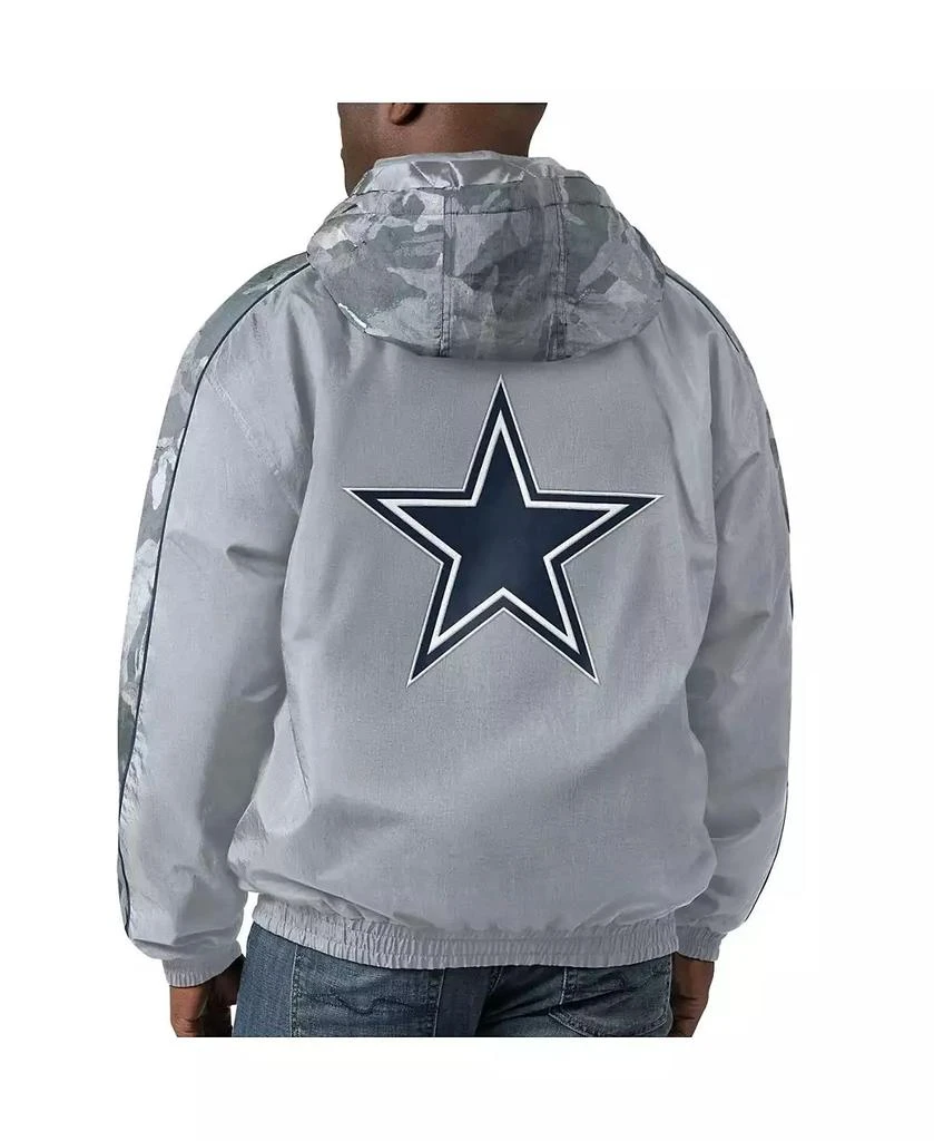 Starter Men's Silver Dallas Cowboys Throwback Thursday Night Lights Hoodie Full-Zip Jacket 2
