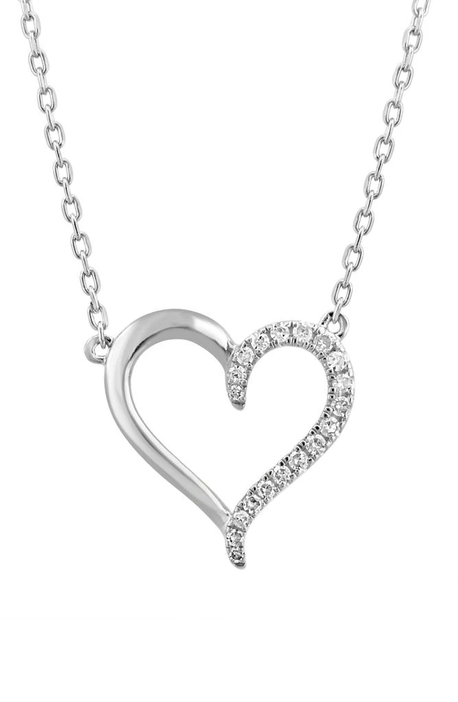 Effy Pavé Diamond Heart Pendant Necklace 2