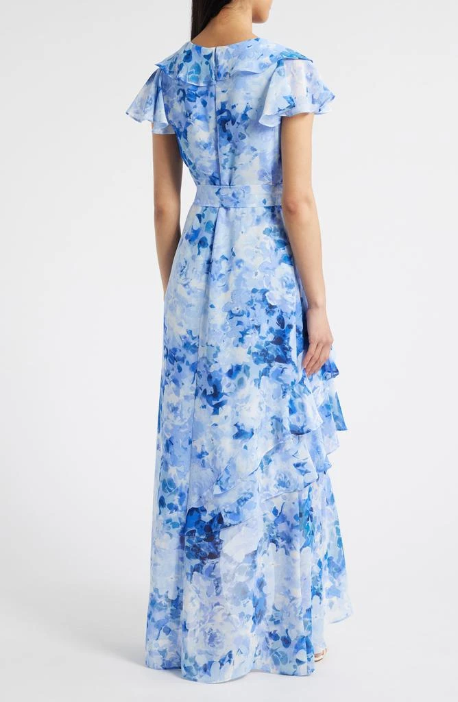 chinese dress ladies Buy Eliza J Women's Scarf Print Maxi Dress (Regular & Petite), Blue/Multi,  8 at Amazon.in