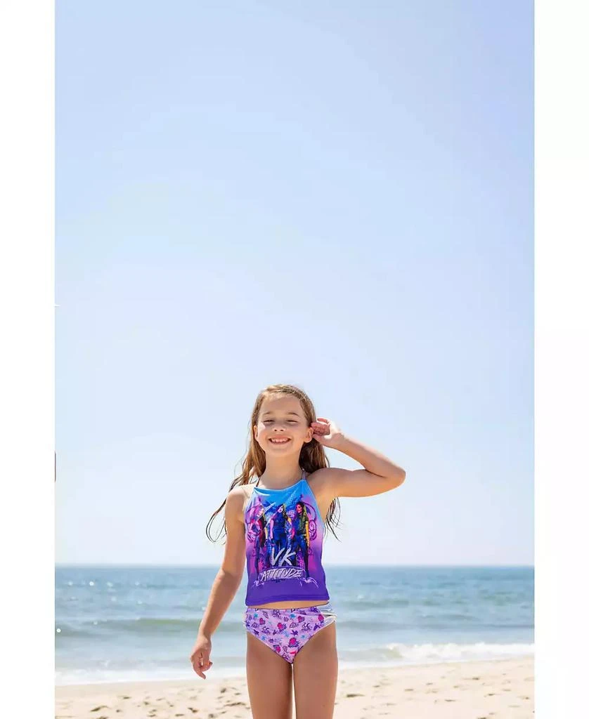 Descendants Girls Uma Evie Mal Tankini Top and Bikini Bottom Swim Set to 7