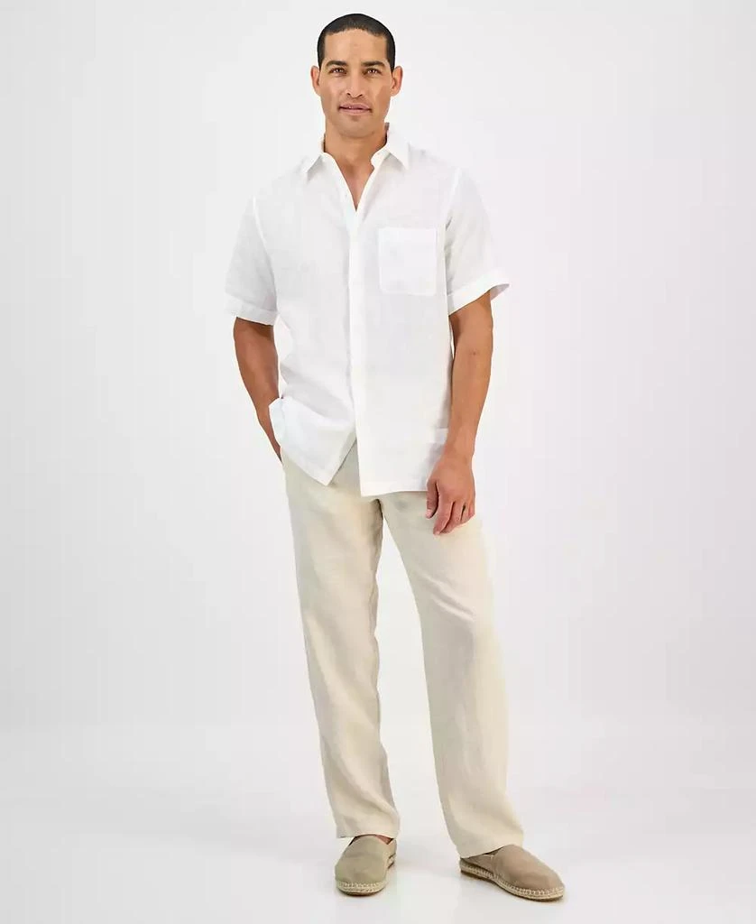 Club Room Men
s 100% Linen Shirt, Created for Macy
s 2