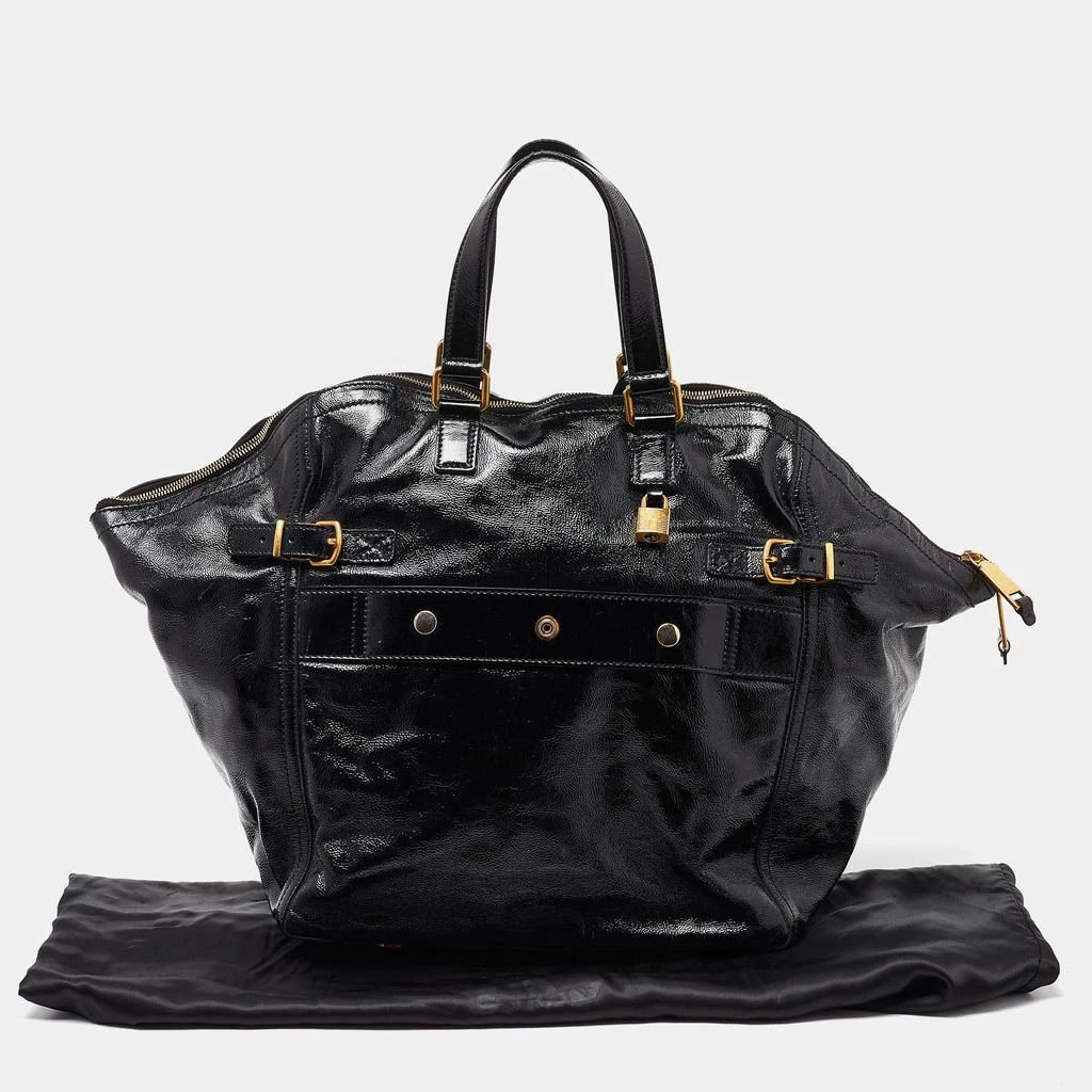 Yves Saint Laurent Yves Saint Laurent Black Patent Leather Large Downtown Tote 10
