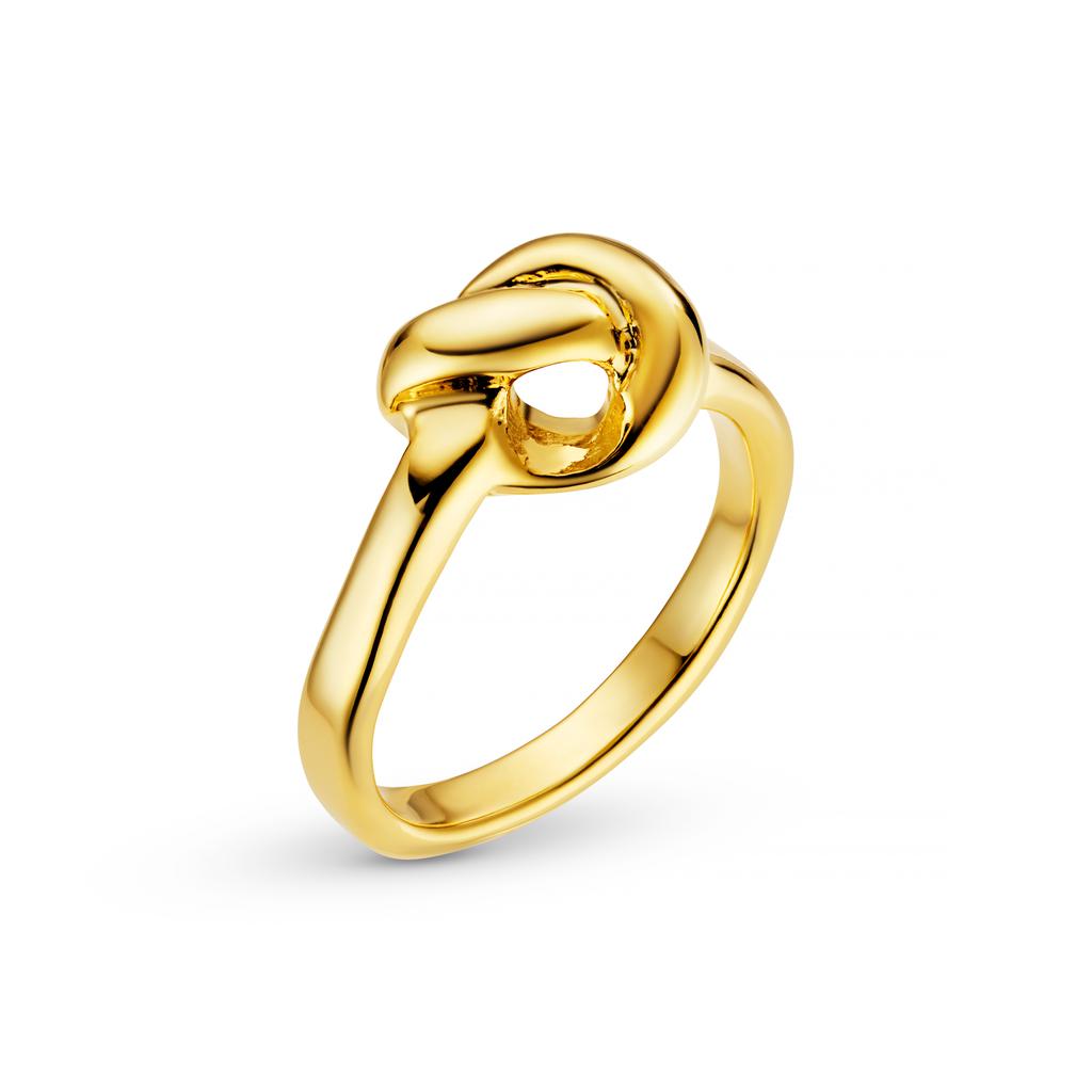 Orelia London Polished Knot Ring S/M